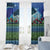 Personalised Fiji Viti Levu Window Curtain Tagimoucia and Tapa Tribal Pattern