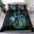 Personalised Hawaii Kure Atoll Bedding Set Holaniku Coral Reef with Polynesian Tribal