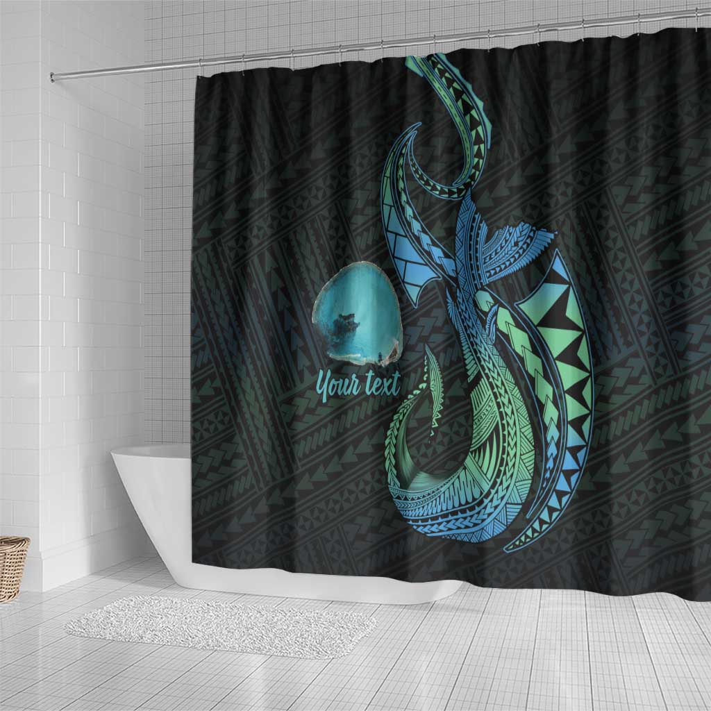 Personalised Hawaii Kure Atoll Shower Curtain Holaniku Coral Reef with Polynesian Tribal LT9 - Polynesian Pride