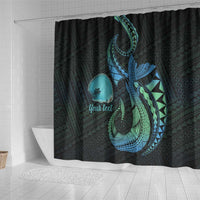 Personalised Hawaii Kure Atoll Shower Curtain Holaniku Coral Reef with Polynesian Tribal LT9 - Polynesian Pride