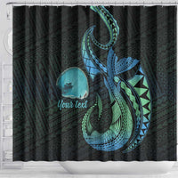 Personalised Hawaii Kure Atoll Shower Curtain Holaniku Coral Reef with Polynesian Tribal LT9 - Polynesian Pride