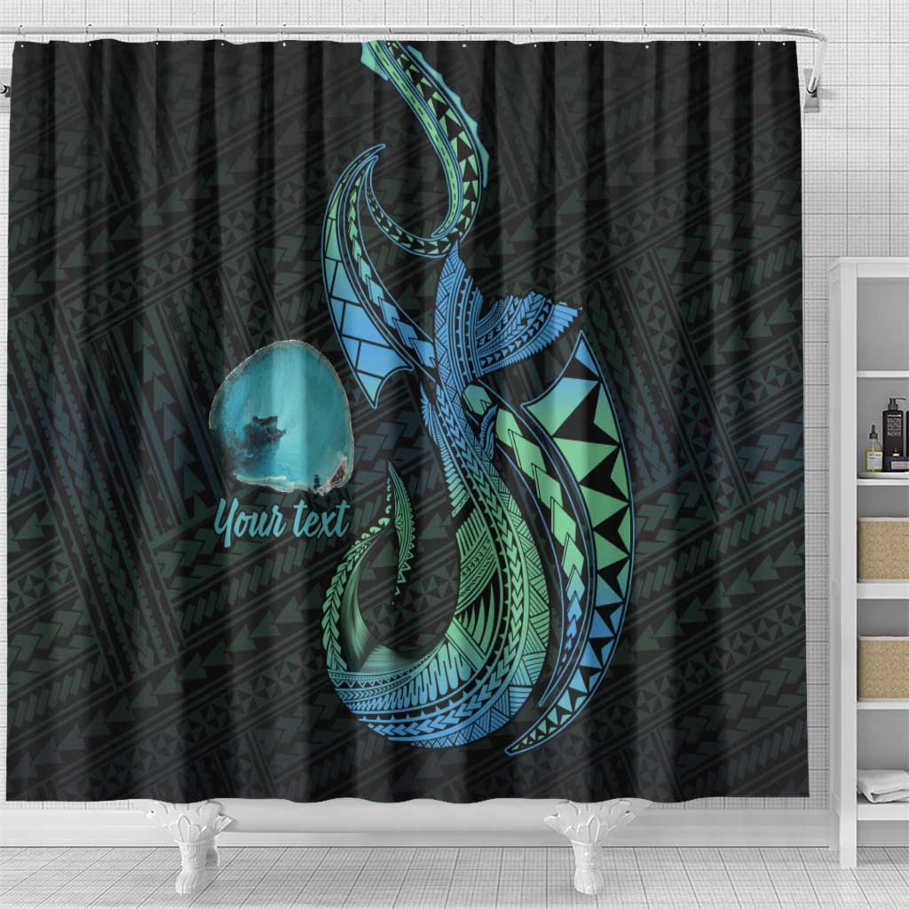 Personalised Hawaii Kure Atoll Shower Curtain Holaniku Coral Reef with Polynesian Tribal LT9 - Polynesian Pride
