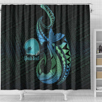 Personalised Hawaii Kure Atoll Shower Curtain Holaniku Coral Reef with Polynesian Tribal LT9 - Polynesian Pride