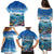 Personalised Palau Kayangel Atoll Family Matching Puletasi and Hawaiian Shirt Turtle With Coral Reef Under Water