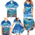 Personalised Palau Kayangel Atoll Family Matching Summer Maxi Dress and Hawaiian Shirt Turtle With Coral Reef Under Water