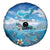 Personalised Palau Kayangel Atoll Spare Tire Cover Turtle With Coral Reef Under Water