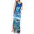 Personalised Palau Kayangel Atoll Tank Maxi Dress Turtle With Coral Reef Under Water