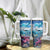 Personalised Palau Kayangel Atoll Tumbler With Handle Turtle With Coral Reef Under Water