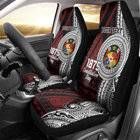 Personalised Tonga Constitution Day 1875 Car Seat Cover Polynesian Tribal Tattoo LT9 - Polynesian Pride