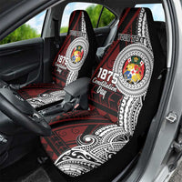 Personalised Tonga Constitution Day 1875 Car Seat Cover Polynesian Tribal Tattoo LT9 - Polynesian Pride