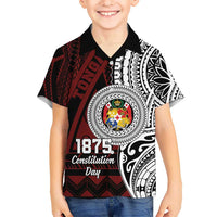 Personalised Tonga Constitution Day 1875 Hawaiian Shirt Polynesian Tribal Tattoo LT9 - Polynesian Pride