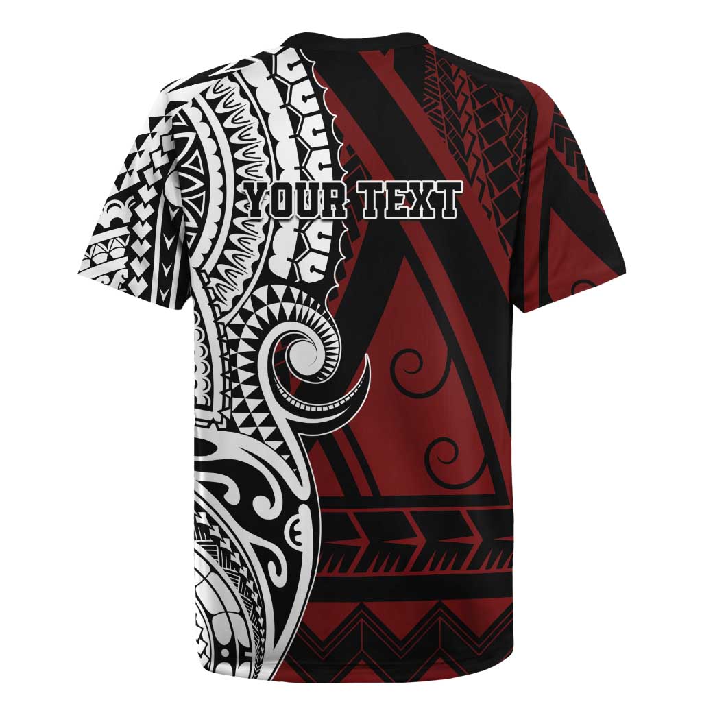 Personalised Tonga Constitution Day 1875 Rugby Jersey Polynesian Tribal Tattoo LT9 - Polynesian Pride
