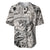 Polynesia Baseball Jersey Tribal Polynesian Spirit With Beige Pacific Flowers LT9 Beige - Polynesian Pride