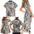 Polynesia Family Matching Short Sleeve Bodycon Dress and Hawaiian Shirt Tribal Polynesian Spirit With Beige Pacific Flowers LT9 - Polynesian Pride