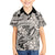 Polynesia Family Matching Short Sleeve Bodycon Dress and Hawaiian Shirt Tribal Polynesian Spirit With Beige Pacific Flowers LT9 - Polynesian Pride