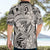 Polynesia Hawaiian Shirt Tribal Polynesian Spirit With Beige Pacific Flowers LT9 - Polynesian Pride