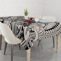 Polynesia Tablecloth Tribal Polynesian Spirit With Beige Pacific Flowers LT9 - Polynesian Pride