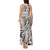 Polynesia Tank Maxi Dress Tribal Polynesian Spirit With Beige Pacific Flowers LT9 - Polynesian Pride