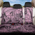 Polynesia Back Car Seat Cover Tribal Polynesian Spirit With Pink Pacific Flowers