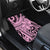 Polynesia Car Mats Tribal Polynesian Spirit With Pink Pacific Flowers LT9 - Polynesian Pride