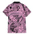 Polynesia Family Matching Mermaid Dress and Hawaiian Shirt Tribal Polynesian Spirit With Pink Pacific Flowers LT9 - Polynesian Pride