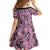 Polynesia Family Matching Off Shoulder Short Dress and Hawaiian Shirt Tribal Polynesian Spirit With Pink Pacific Flowers LT9 - Polynesian Pride