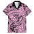 Polynesia Hawaiian Shirt Tribal Polynesian Spirit With Pink Pacific Flowers LT9 Pink - Polynesian Pride