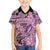 Polynesia Hawaiian Shirt Tribal Polynesian Spirit With Pink Pacific Flowers LT9 - Polynesian Pride