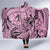 Polynesia Hooded Blanket Tribal Polynesian Spirit With Pink Pacific Flowers LT9 - Polynesian Pride