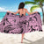 Polynesia Sarong Tribal Polynesian Spirit With Pink Pacific Flowers LT9 - Polynesian Pride