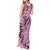 Polynesia Tank Maxi Dress Tribal Polynesian Spirit With Pink Pacific Flowers LT9 - Polynesian Pride