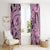 Polynesia Window Curtain Tribal Polynesian Spirit With Pink Pacific Flowers LT9 - Polynesian Pride