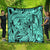 Polynesia Quilt Tribal Polynesian Spirit With Teal Pacific Flowers LT9 - Polynesian Pride