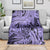 Polynesia Blanket Tribal Polynesian Spirit With Violet Pacific Flowers LT9 - Polynesian Pride