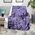 Polynesia Blanket Tribal Polynesian Spirit With Violet Pacific Flowers LT9 - Polynesian Pride