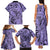 Polynesia Family Matching Tank Maxi Dress and Hawaiian Shirt Tribal Polynesian Spirit With Violet Pacific Flowers LT9 - Polynesian Pride