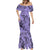 Polynesia Mermaid Dress Tribal Polynesian Spirit With Violet Pacific Flowers LT9 - Polynesian Pride