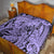 Polynesia Quilt Tribal Polynesian Spirit With Violet Pacific Flowers LT9 - Polynesian Pride