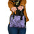 Polynesia Shoulder Handbag Tribal Polynesian Spirit With Violet Pacific Flowers LT9 One Size Violet - Polynesian Pride