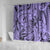 Polynesia Shower Curtain Tribal Polynesian Spirit With Violet Pacific Flowers LT9 - Polynesian Pride