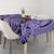 Polynesia Tablecloth Tribal Polynesian Spirit With Violet Pacific Flowers LT9 - Polynesian Pride