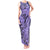 Polynesia Tank Maxi Dress Tribal Polynesian Spirit With Violet Pacific Flowers LT9 Women Violet - Polynesian Pride