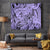 Polynesia Tapestry Tribal Polynesian Spirit With Violet Pacific Flowers LT9 Violet - Polynesian Pride