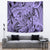 Polynesia Tapestry Tribal Polynesian Spirit With Violet Pacific Flowers LT9 - Polynesian Pride