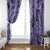 Polynesia Window Curtain Tribal Polynesian Spirit With Violet Pacific Flowers LT9 - Polynesian Pride