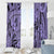 Polynesia Window Curtain Tribal Polynesian Spirit With Violet Pacific Flowers LT9 - Polynesian Pride