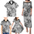 Polynesia Family Matching Puletasi Dress and Hawaiian Shirt Tribal Polynesian Spirit With White Pacific Flowers LT9 - Polynesian Pride