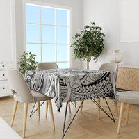 Polynesia Tablecloth Tribal Polynesian Spirit With White Pacific Flowers LT9 - Polynesian Pride