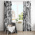 Polynesia Window Curtain Tribal Polynesian Spirit With White Pacific Flowers LT9 - Polynesian Pride