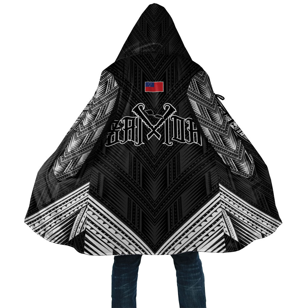Black Samoa Tribal Chest Tattoo Cloak LT9 Unisex Black - Polynesian Pride